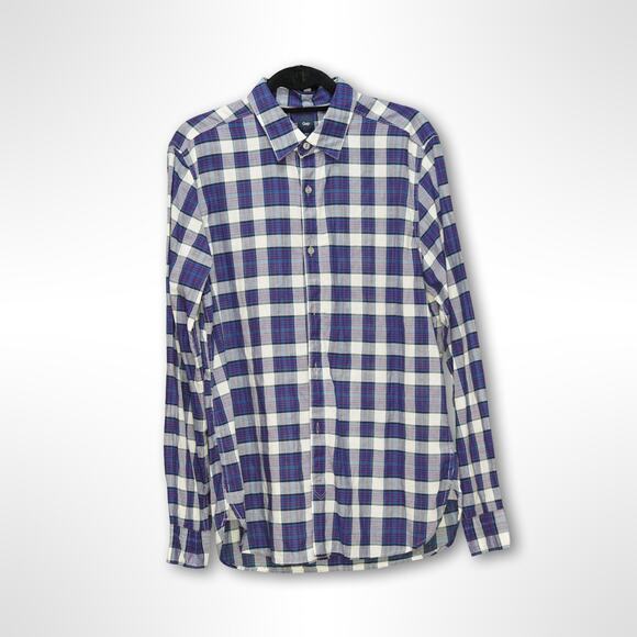 GAP Men's Purple & Blue Long Sleeve Button-Down - M - NWT - Picture 1 of 2